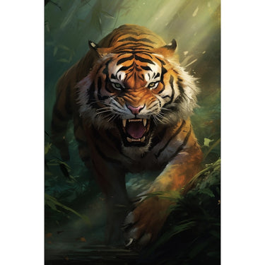 Tiger Hunting Canvas